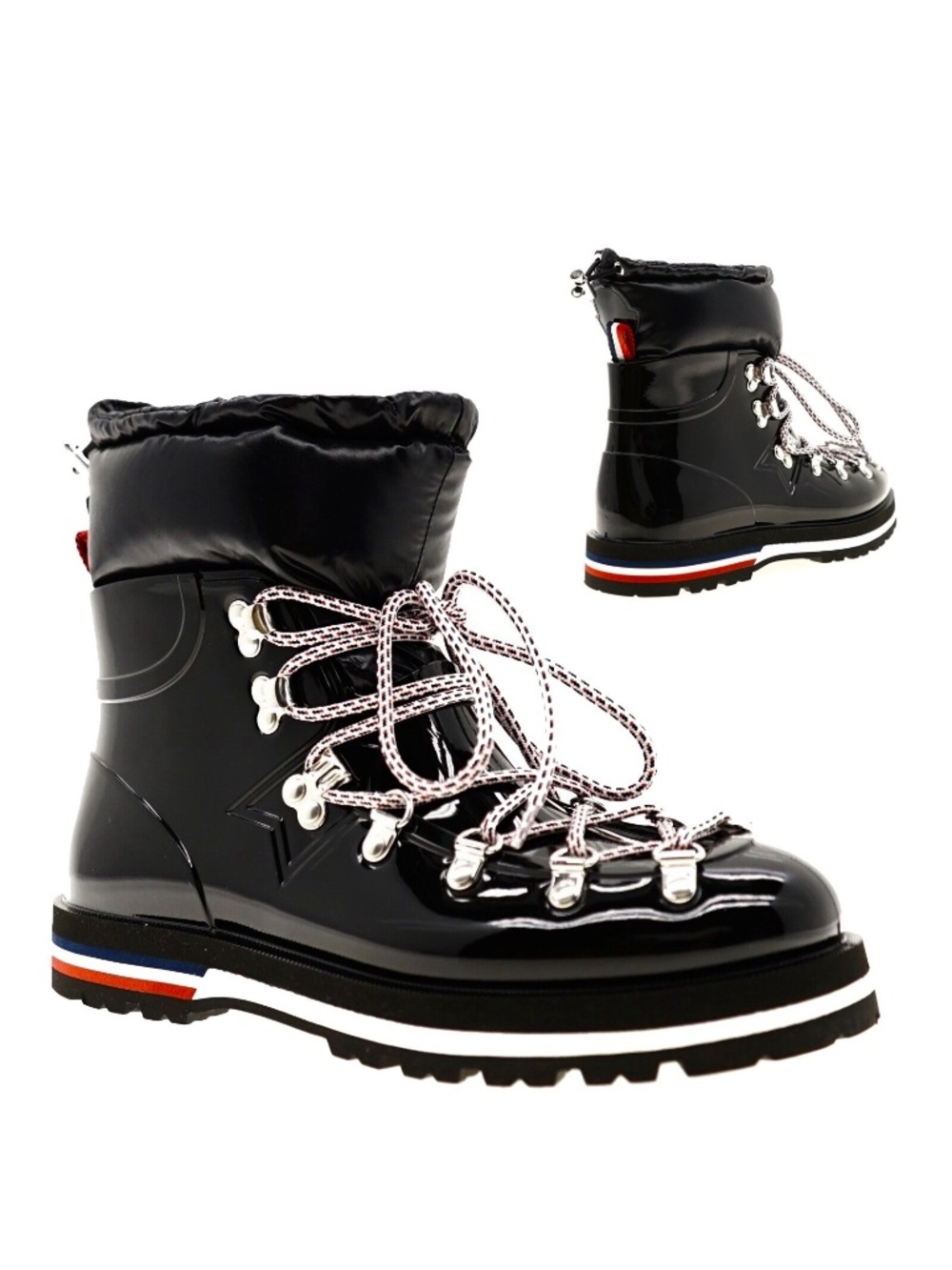 Moncler Inaya Boots With Removable Insulated Down Black Size 38 New